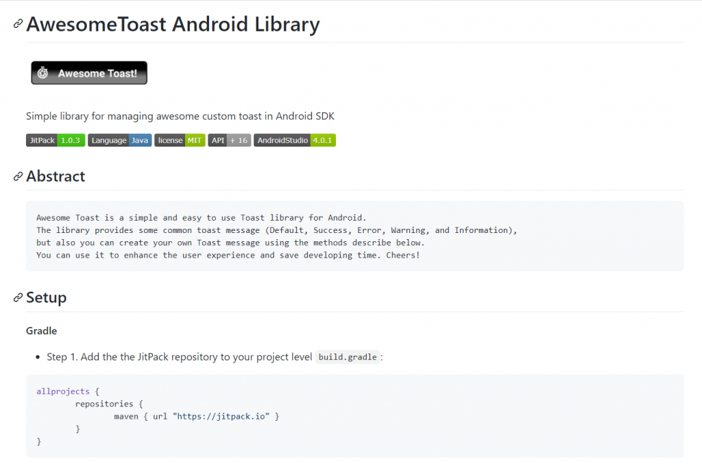 Android library Github Miguel Fagundez