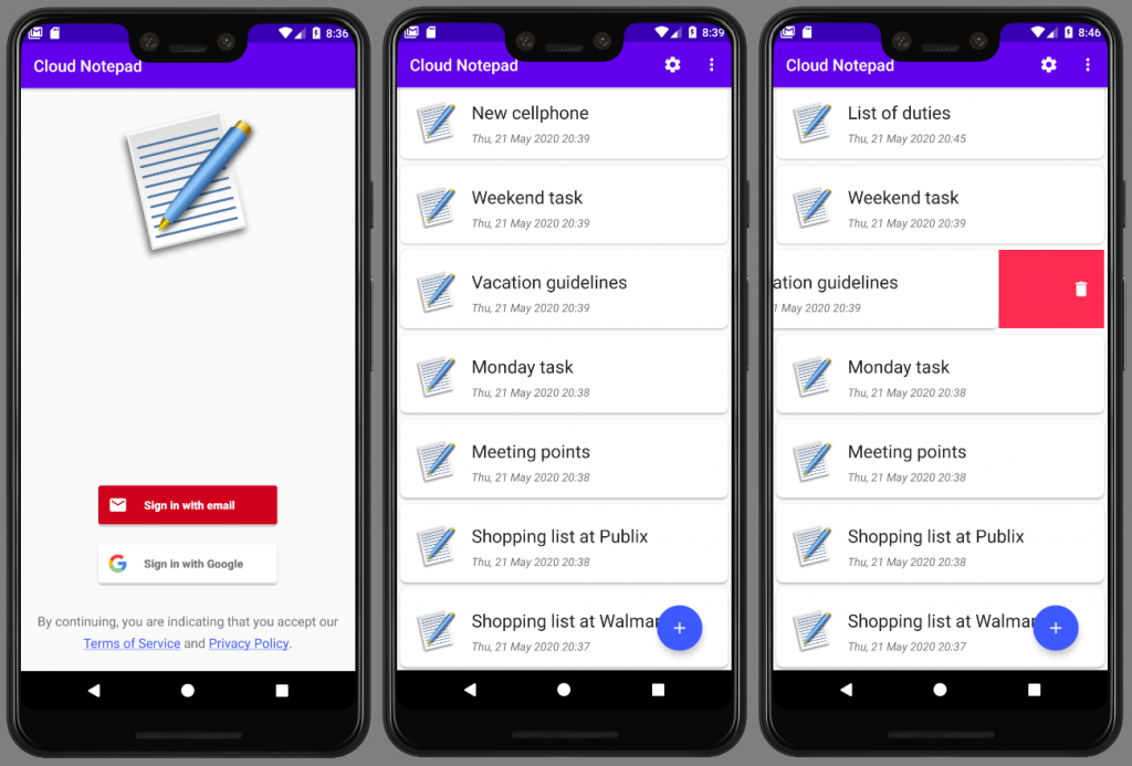 Cloud Notepad Google Play Store Miguel Fagundez